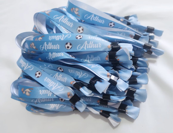 Pulseiras Personalizadas de Tecido Festas e Eventos ! - Imagem 3