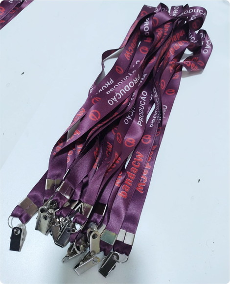 Cordão para Crachá Personalizado Festas e Eventos 20mm - Imagem 2