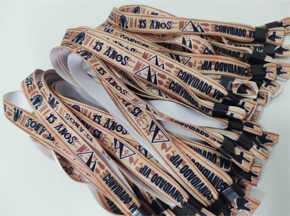 Pulseiras Personalizadas de Tecido (eventos e Festas) - Imagem 2