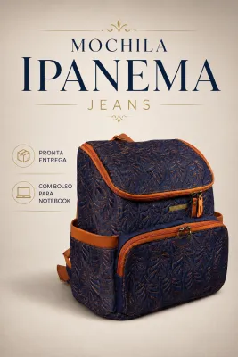 mochila jeans personalizada