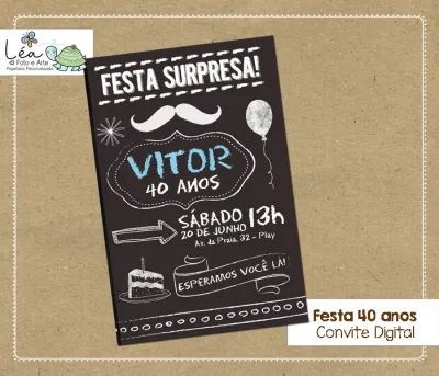 Convite digital - Festa 40 anos 2