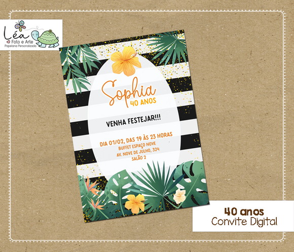 Convite Digital 40 Anos