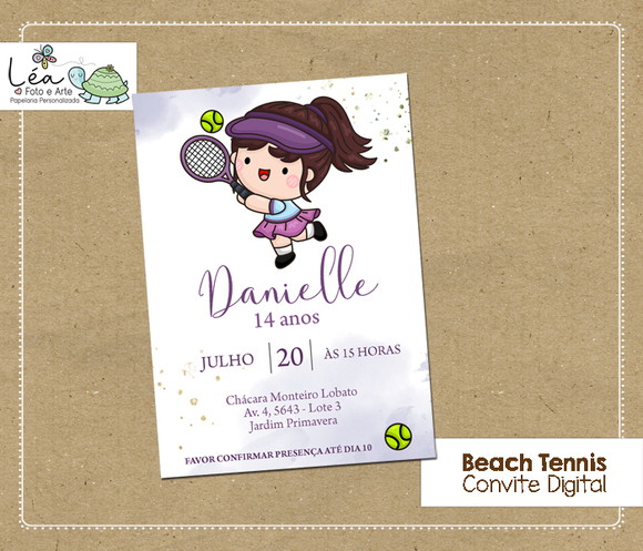 Convite Digital Beach Tennis