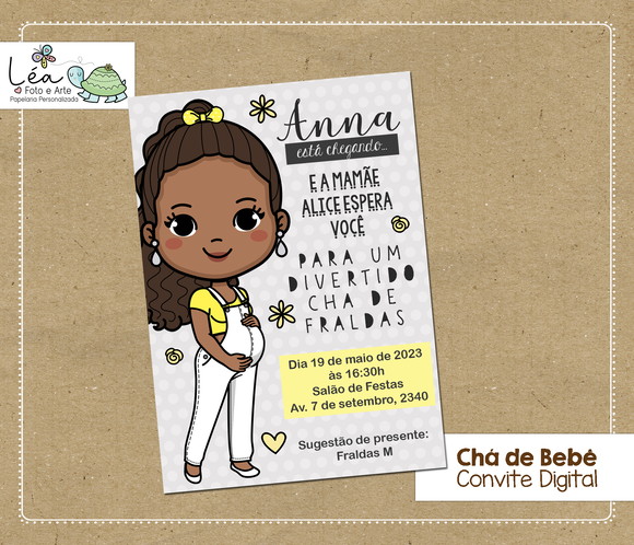 Convite Digital Chá de Bebê