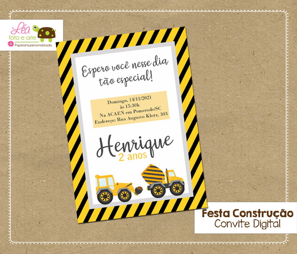 Convite Digital Construção