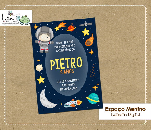 Convite Digital Espaço Menino