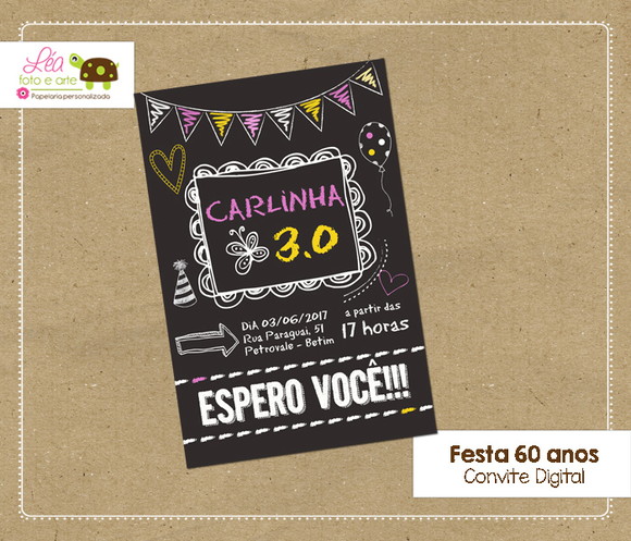 Convite digital Festa 30 anos