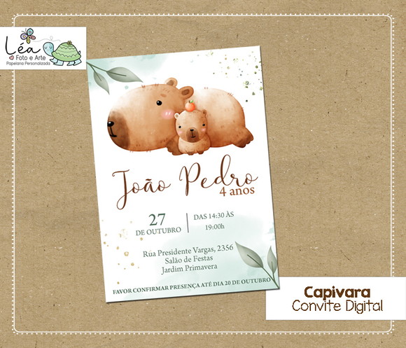 Convite Digital Festa Capivara