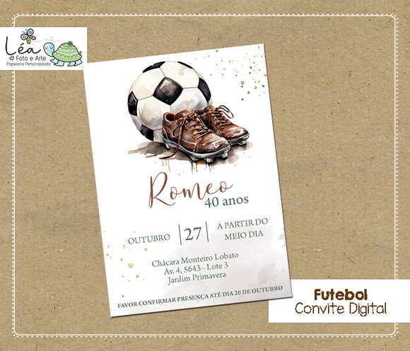 Convite Digital Festa Futebol