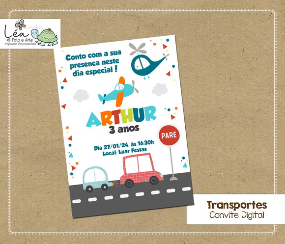 Convite Digital Festa Transportes