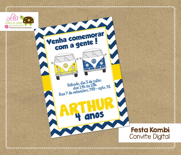 Convite digital Kombi