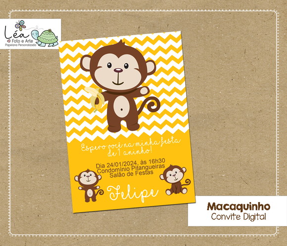 Convite Digital Macaquinho