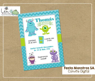 Convite digital Monstros SA