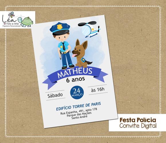 Convite Digital Polícia