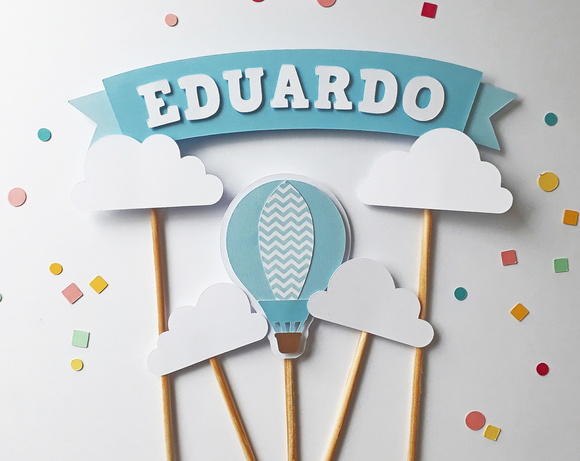 Kit Topo de Bolo Balão - Imagem 2