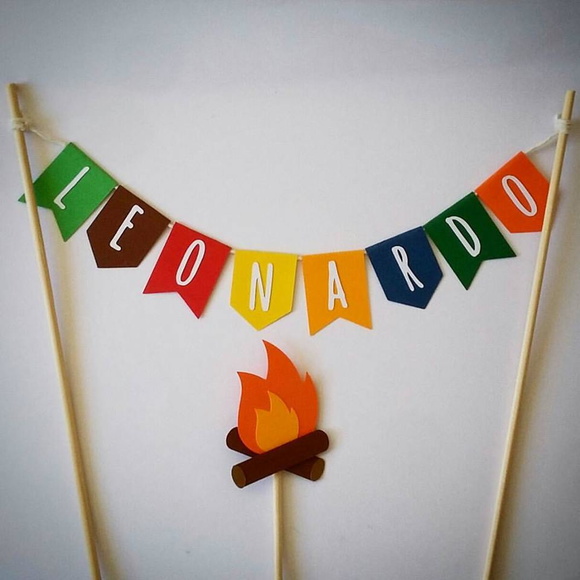 Kit Topo de Bolo Festa Junina com Nome - Imagem 2