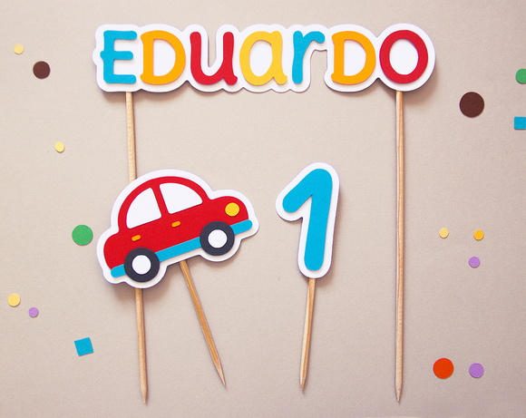 Topo de Bolo Carrinho