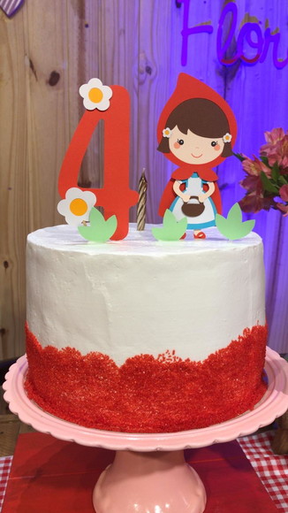 Topo de Bolo Chapeuzinho Vermelho - Imagem 3
