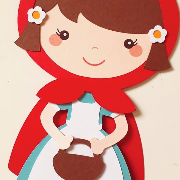 Topo de Bolo Chapeuzinho Vermelho - Imagem 2