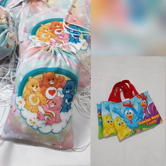 10 Sacolas e 40 Sacochilas Personalizadas