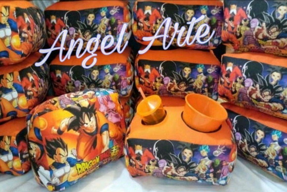 20 Almofada de Pipoca Kit Cinema Dragon Ball Super