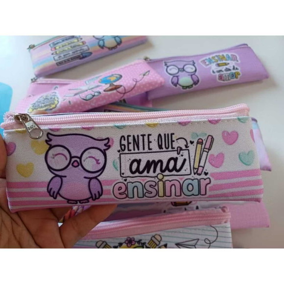 20 Estojos Slim Personalizado Dia dos Professoretamanho 19x7 - Imagem 5
