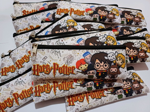 25 Estojos Slim Personalizado Harry Potter Tam: 19x7 - Imagem 2