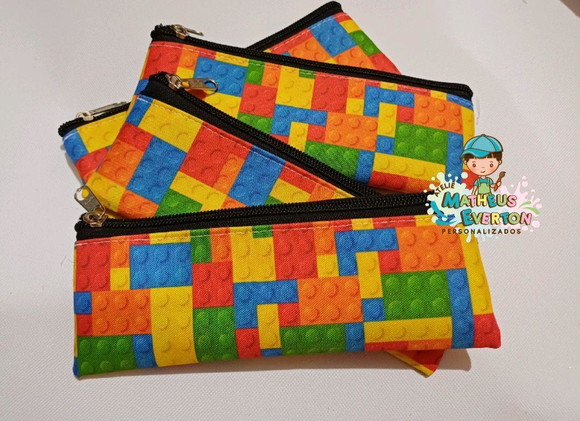 25 Estojos Slim Personalizado Lego Tam: 19x7 - Imagem 2