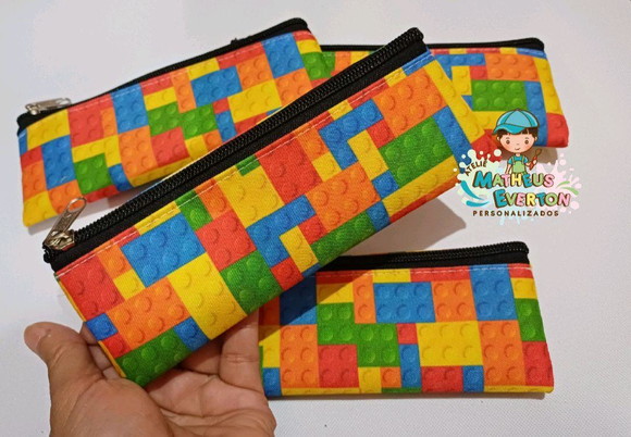 25 Estojos Slim Personalizado Lego Tam: 19x7 - Imagem 3