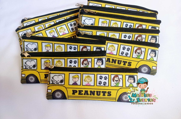 25 Estojos Slim Personalizado Snoopy Tamanho 19x7 - Imagem 4