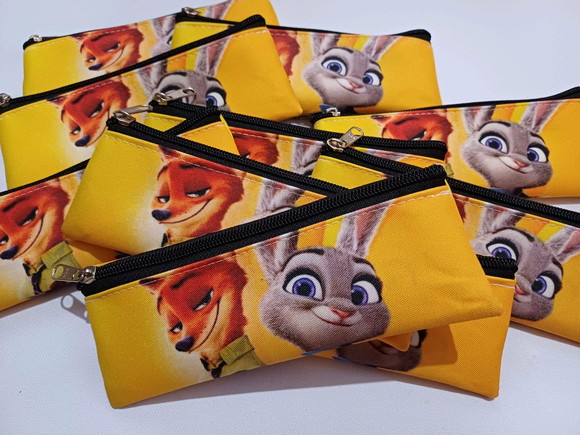 25 Estojos Slim Personalizado Zootopia Tam: 19x7 - Imagem 2