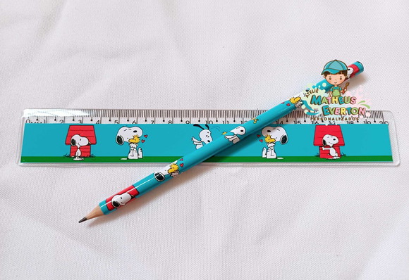 25 Lápis + 25 Réguas Personalizado Snoopy - Imagem 2
