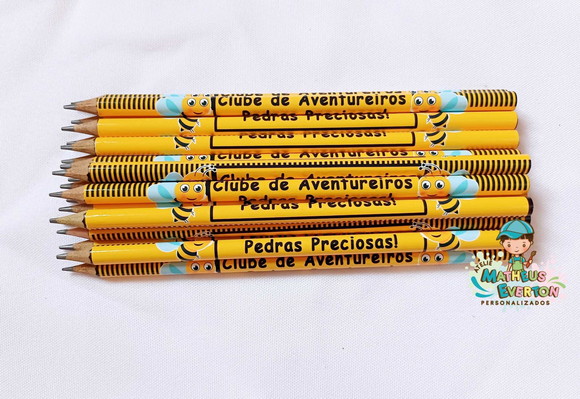 25 Lapis Personalizado Abelinha - Imagem 3