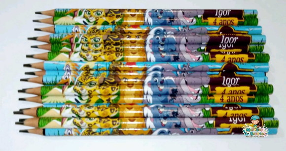 25 Lapis Personalizado Guarda do Leão