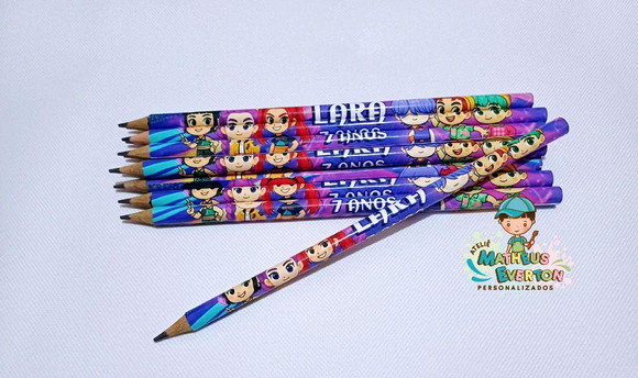 25 Lápis Personalizado Guerreiras do K-pop - Imagem 2