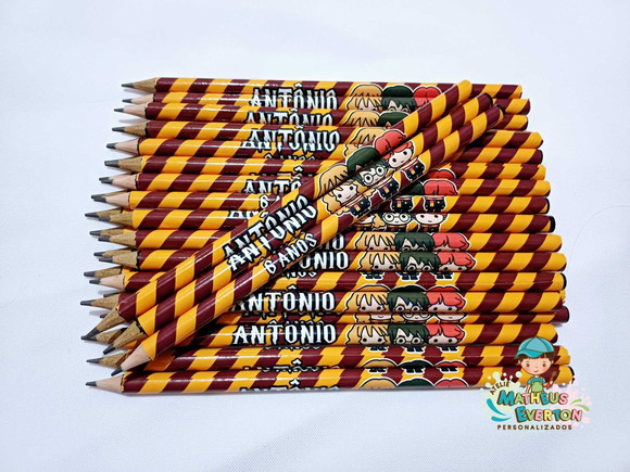 25 Lapis Personalizado Harry Potter - Imagem 4
