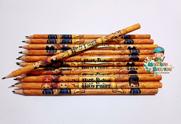 25 Lápis Personalizado Harry Potter - Imagem 4
