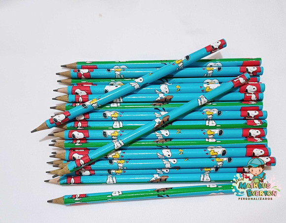 25 Lapis Personalizado Snoopy - Imagem 5
