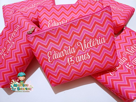 25 Necessaire Personalizada 15 Anos (fazemos Todos os Temas) - Imagem 2