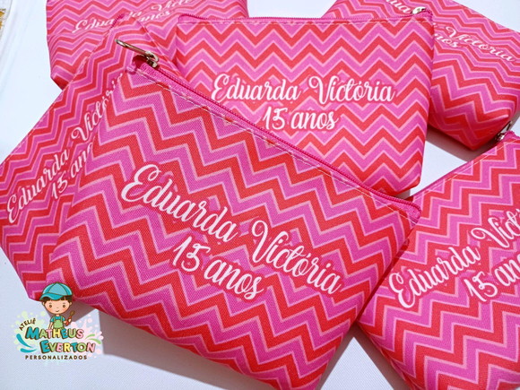 25 Necessaire Personalizada 15 Anos (fazemos Todos os Temas) - Imagem 3