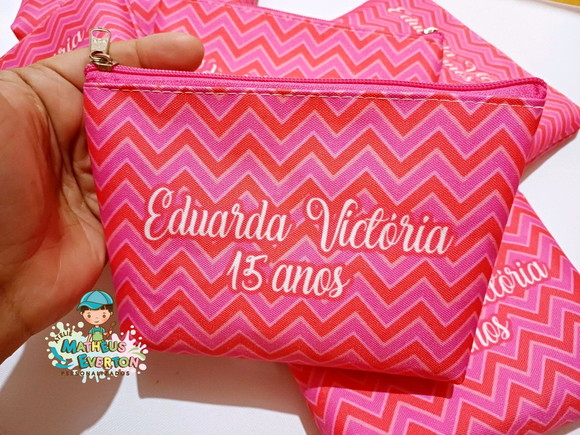 25 Necessaire Personalizada 15 Anos (fazemos Todos os Temas) - Imagem 5