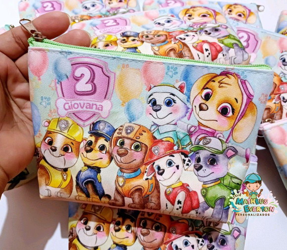 25 Necessaires Personalizada Patrulha Canina Aquarelada - Imagem 4