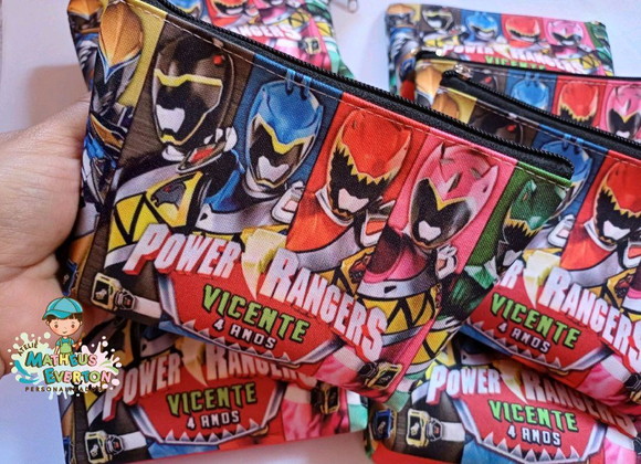 25 Necessaires Personalizada Power Ranger - Imagem 4
