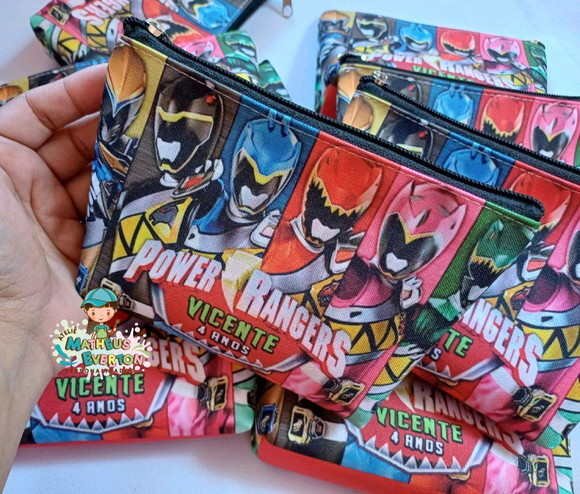 25 Necessaires Personalizada Power Ranger