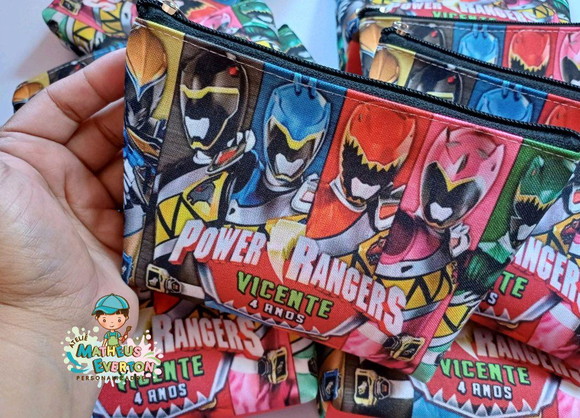25 Necessaires Personalizada Power Ranger - Imagem 3