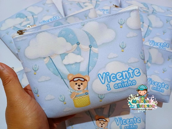 25 Necessaires Personalizada Ursinho Baloeiro