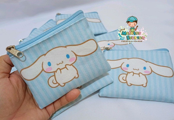 25 Porta Moedas Cinnamoroll Tamanho: 10x12cm