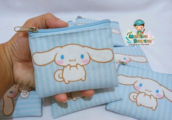 25 Porta Moedas Cinnamoroll Tamanho: 10x12cm - Imagem 5