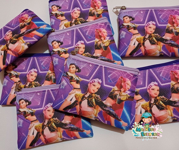 25 Porta Moedas Guerreiras do K-pop Tamanho: 10x12cm