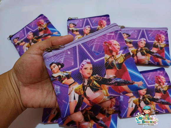 25 Porta Moedas Guerreiras do K-pop Tamanho: 10x12cm - Imagem 2